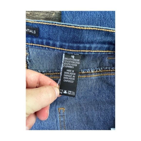 Wardrobe Essentials Curvy Denim Jeans Northern Reflections Stretch Straight Sz18 - Picture 4 of 4